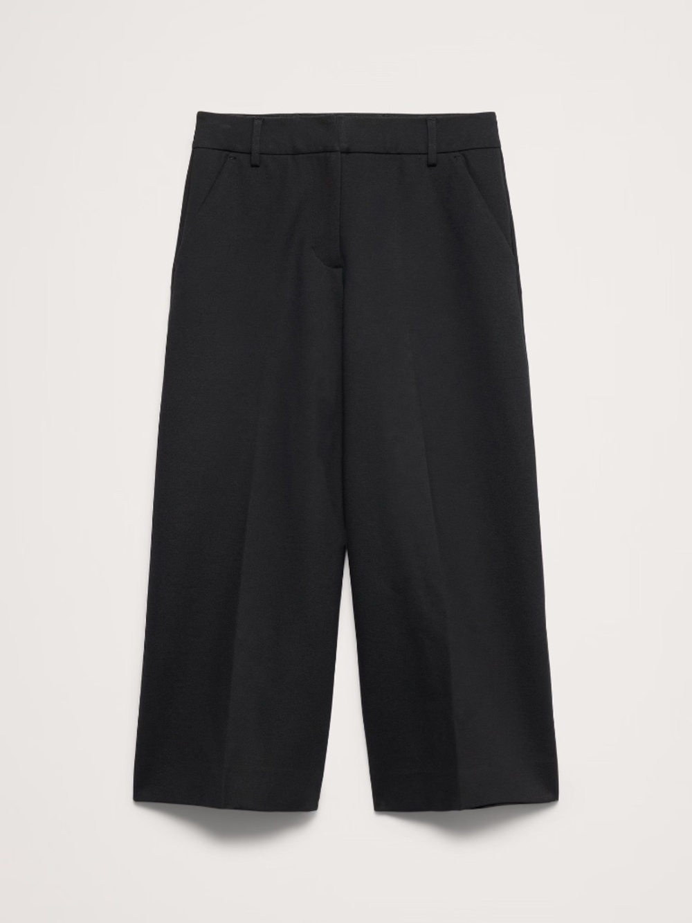 NWT Banana Republic HIGH-RISE PONTE CULOTTE // BLACK - Picture 4 of 5